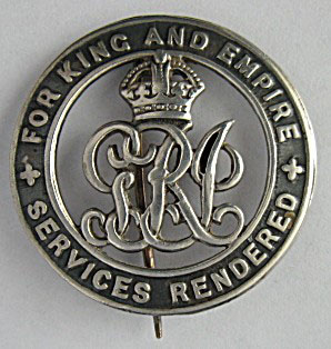 Silver War Badge from World War I