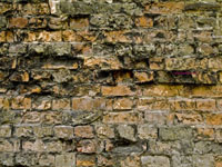 Roman brick wall