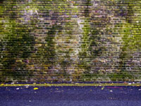 Victorian brick cemetery wall