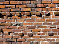 old Chinese brick wall