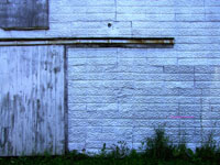 tin wall on heritage garage