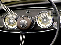 1958 Austin Healey 100 Six dashboard