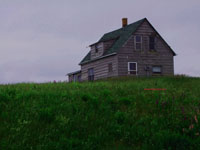 abandoned farm house