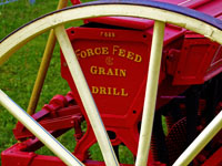 vintage grain seed feeder