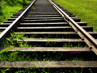 abandoned railway tracks