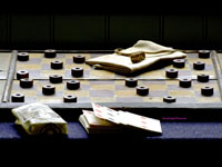 vintage checkers board