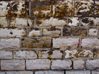 rusted stone wall