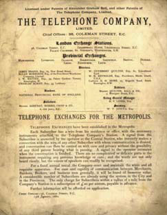 UK 1880 telephone book