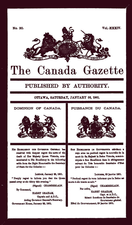 Canada Gazette