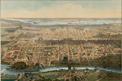 historic view of Philadelphia